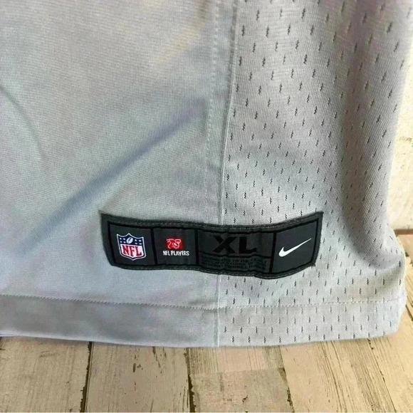 Seattle Seahawks Russell Wilson #3 RARE Nike NFL Jersey XLARGE GRAY/BLUE - Picture 4 of 8